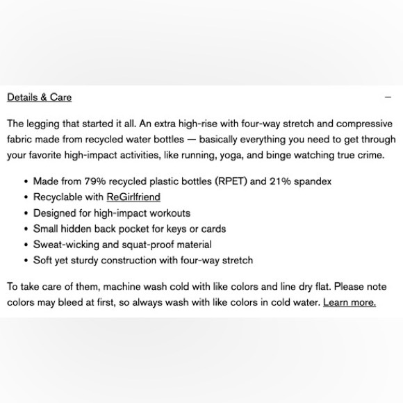 NWT Girlfriend Collective Compressive High Rise Legging size XS in color MOSS - Picture 5 of 9